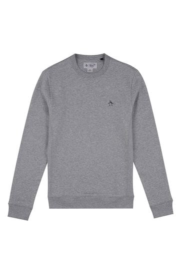 Buy Original Penguin Sticker Pete Crew Neck Sweatshirt from Next