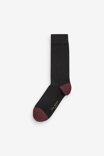 Buy Ted Baker Black Plain Socks from Next Canada