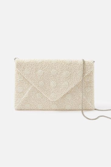 Ivory clutch bag accessorize sale