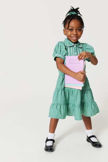 Gingham skirt and top shop set school