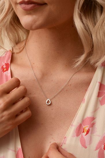 Buy Hot Diamonds Silver Plated Diamond Amulet Teardrop Pendant