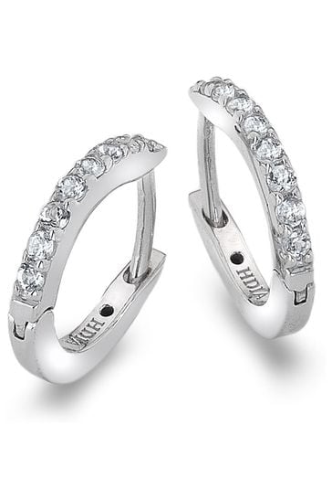 Hot Diamonds Silver Plated Constant Loop Earrings
