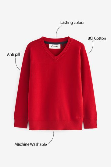 Red long sleeve jumper outlet