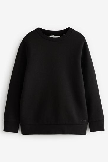 Clarks Black School Crew Neck Sweater