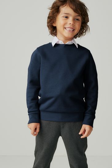 Buy Clarks Navy Blue School Crew Neck Sweater from Next Canada