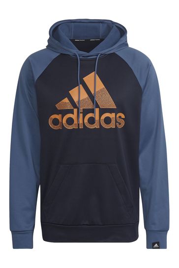 Adidas upside clearance down logo hoodie