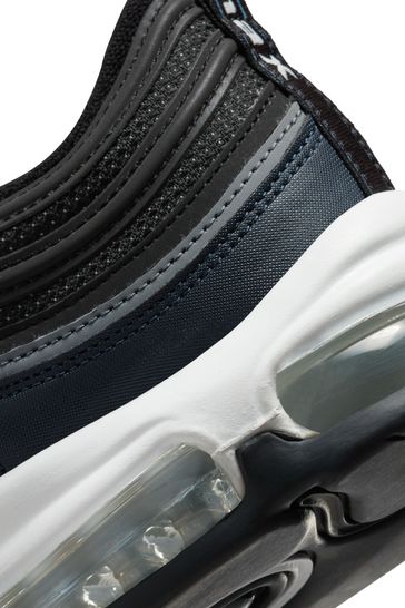 Buy Nike Black Green Air Max 97 Trainers from Next Luxembourg
