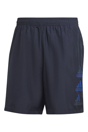 Buy adidas Blue Performance Designed to Move Logo Shorts from Next