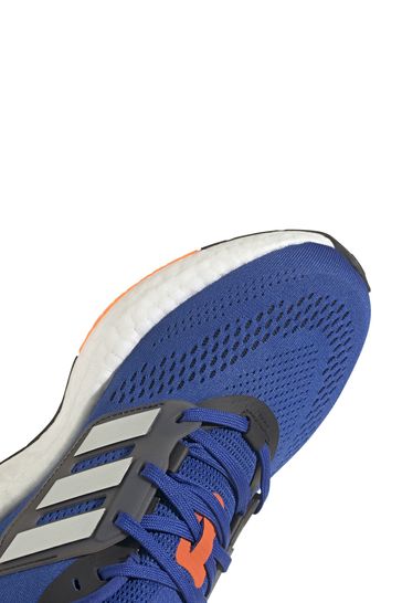 Adidas blue and orange trainers shop