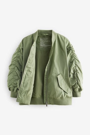Boys khaki bomber jacket online