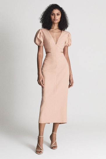 Reiss peach dress 2025