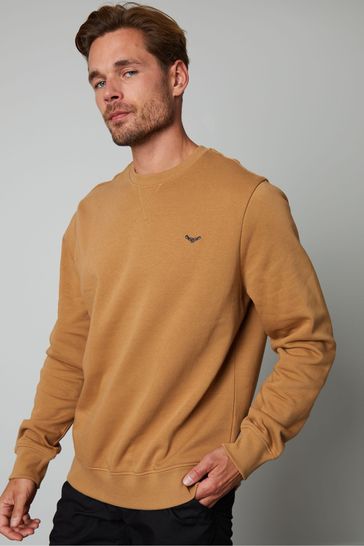 Threadbare Brown Crew Neck Sweatshirt