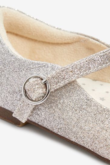 Buy Silver Ombre Glitter Standard Fit F Mary Jane Occasion Shoes