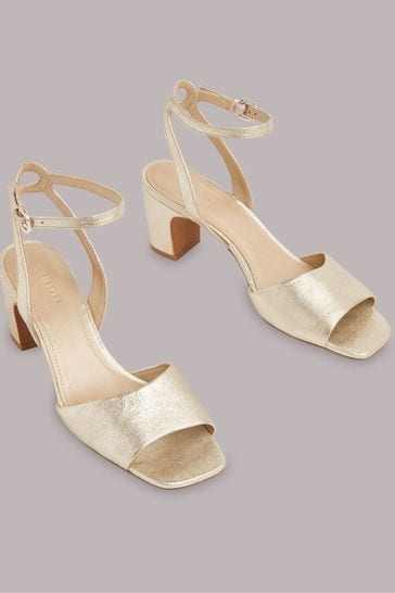 Buy Whistles Emerson Gold Block Heel 