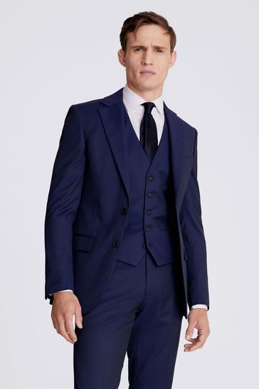 Ink Blue Tailored MOSS Suit Jacket