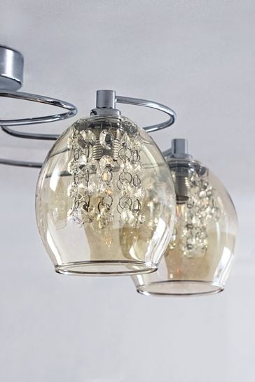 Bella 5 light shop flush fitting