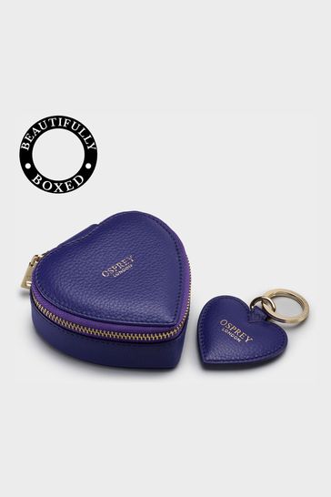 Osprey leather heart keyring store