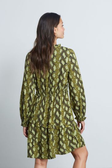 Snake print tea dress clearance