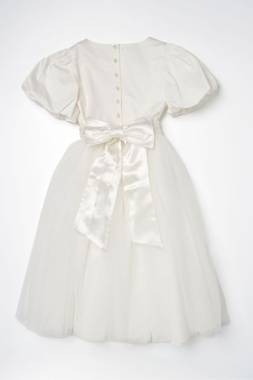 Buy Angel & Rocket White/Ivory Celine Taffeta Tulle Bow Dress from Next  Singapore