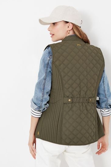 Joules Green Minx Quilted Gilet