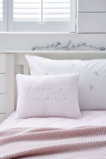 The White Company Pink Kids Dream A Dream Cushion
