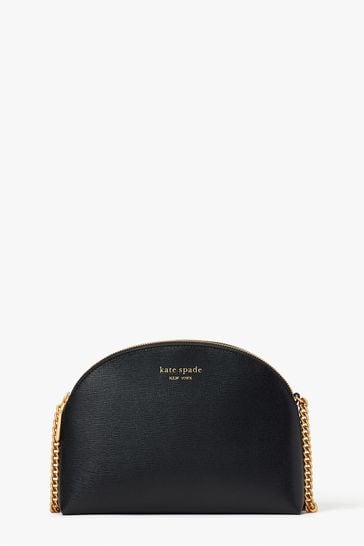 Kate Spade New York Black Morgan Saffiano Leather Dome Crossbody Bag