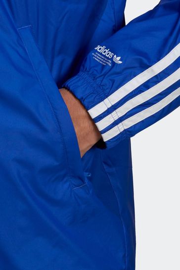 Buy adidas originals Blue Graphic Stoked Fish Windbreaker from