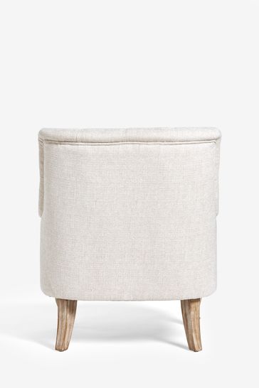 Tweedy Plain Light Natural Collection Luxe Wolton Highback Accent Chair
