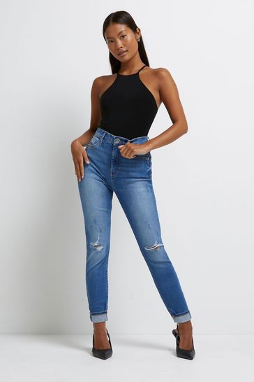River island crop jeans store
