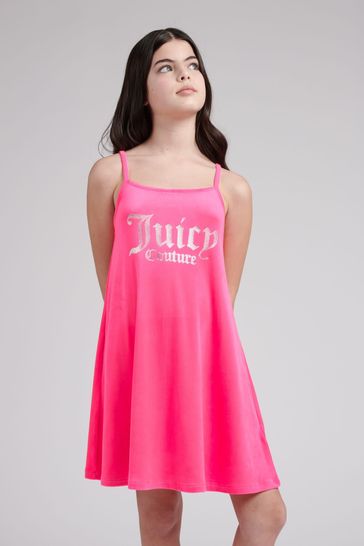 Juicy Couture Pink Velour Aline Dress
