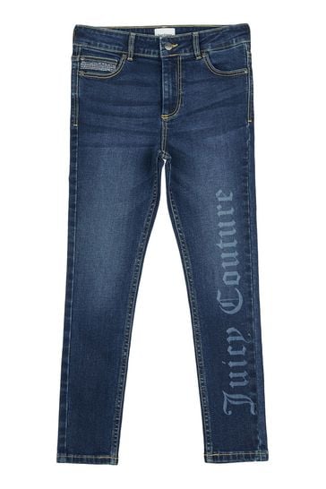 Juicy Couture Blue Branded Skinny Jeans