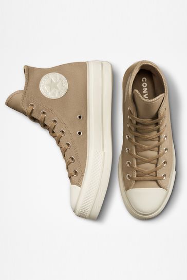 Beige suede sale converse