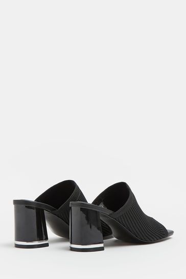 Size 5.0 Black DKNY Womens Times Mule NuBuck Closed Toe Clogs