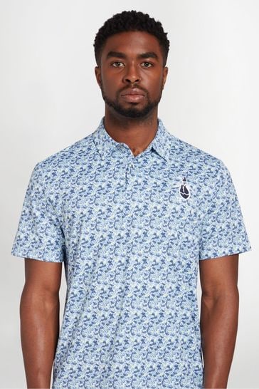 Buy Original Penguin Golf Blue Novelty Print Polo Shirt from Next