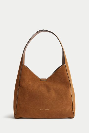 Jigsaw Women Suede Leather Slouch Bag