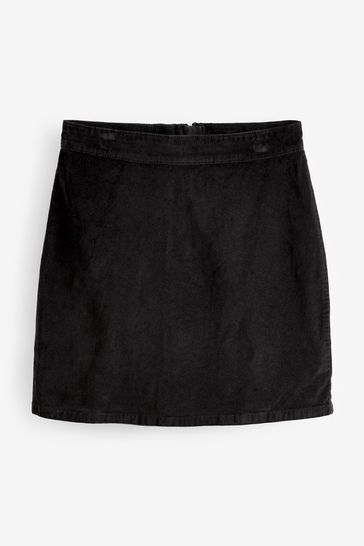 Black velvet skirt next store