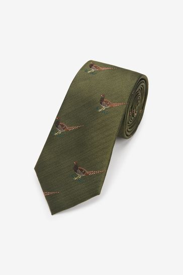 Green Pheasant Regular Signature Tie