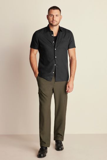 Short sales collar shirt