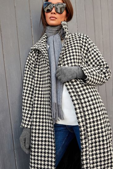 Dog tooth check on sale coat