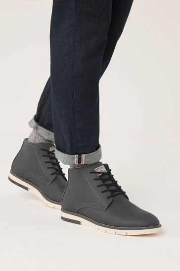 Grey Sports Boots