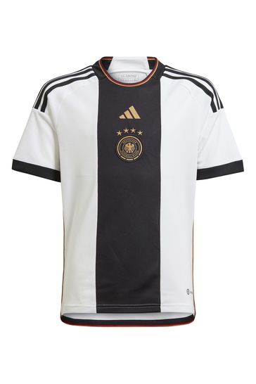 adidas White World Cup Germany 22 Junior Home Jersey