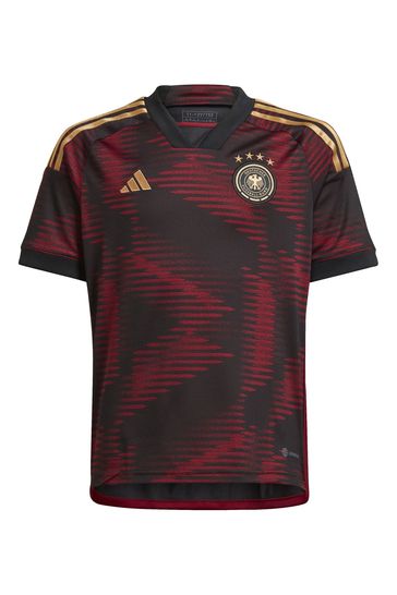 adidas Black World Cup Germany 22 Junior Away Jersey
