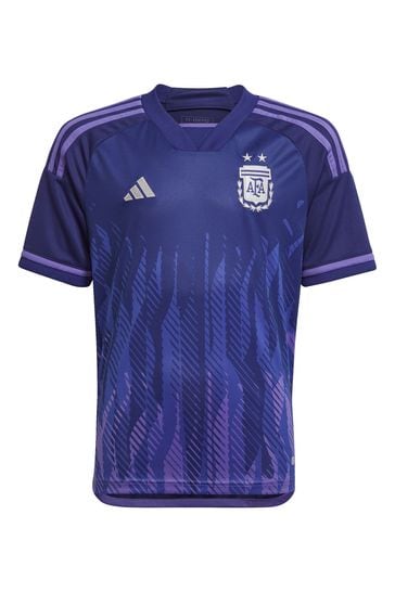 adidas Purple Blank World Cup Argentina 22 Junior Away Jersey