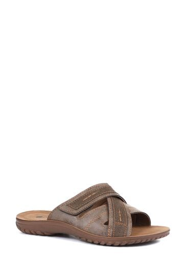 Buy Pavers Brown Adjustable Mule Sandals from Next Luxembourg