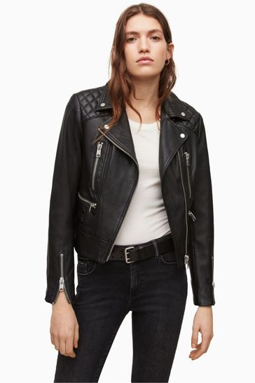 all saints hadi leather jacket Convenient shopping OFF 59