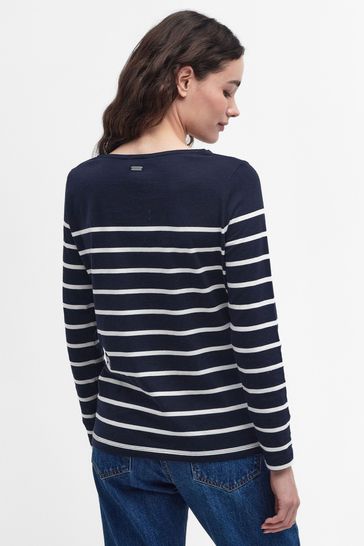 Barbour t shirt womens Blue sale