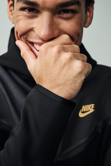 Buy Nike Black Tech Fleece Zip Through Hoodie from Next Luxembourg