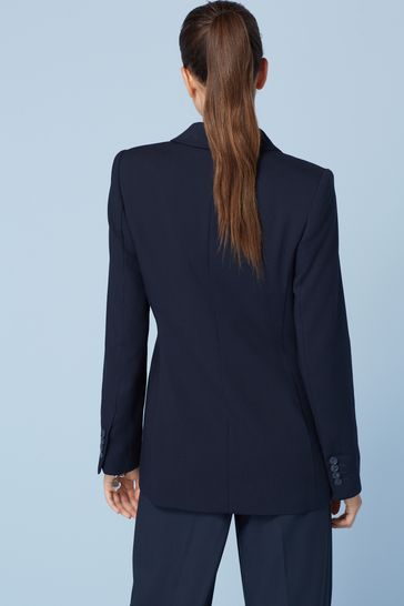 Blue 2024 textured blazer