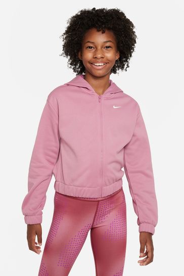 Nike Pink Therma-FIT Full-Zip Hoodie