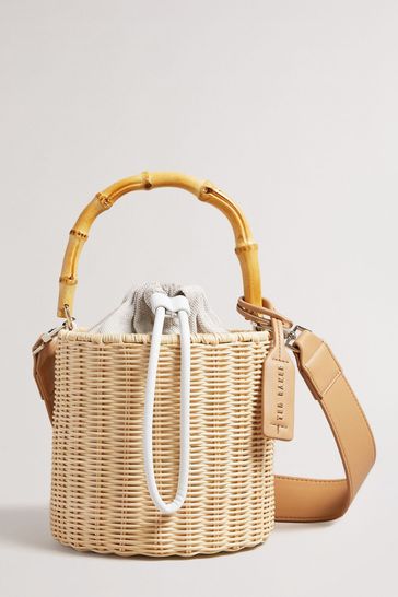 Ted baker wicker bag sale